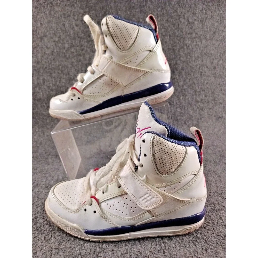 Nike Air Jordan Girls Flight 45 High Cut 524863-116 Sneakers US 12C EUR 25.9